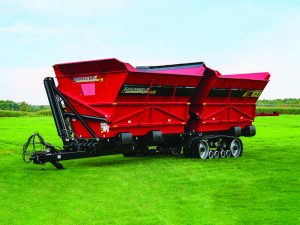 H&S HDB9230T Loadmaster 2X double dump cart product with tracks